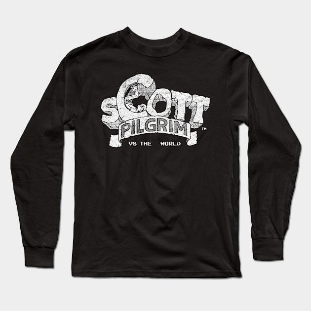 90s scott pilgrim Long Sleeve T-Shirt by yellowed